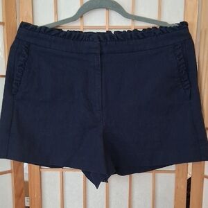 J. Crew High Waist Navy Shorts